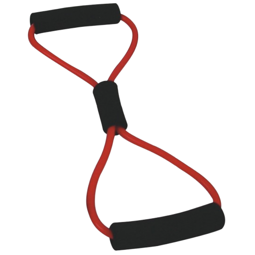 Ελαστικός Σωλήνας Οκτωειδούς Σχήματος Moves 8-Ring με Λαβές. Κοκκινο-Μέτριο. AC-3131. 