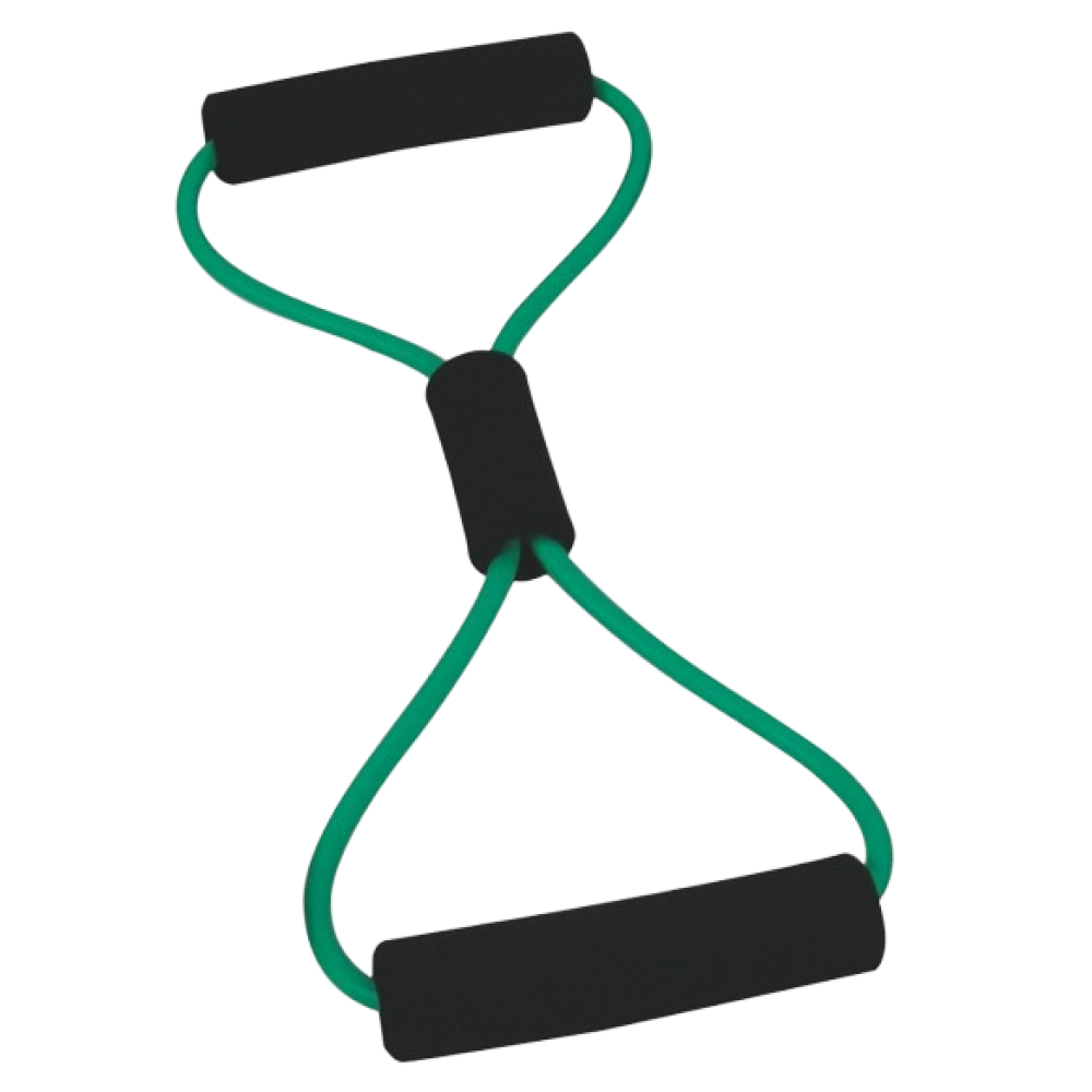Ελαστικός Σωλήνας Οκτωειδούς Σχήματος Moves 8-Ring με Λαβές. Πράσινο-Σκληρό. AC-3132.