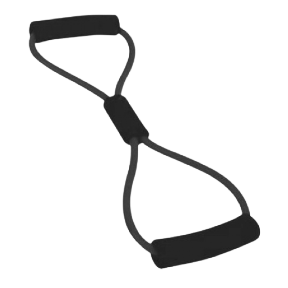 Ελαστικός Σωλήνας Οκτωειδούς Σχήματος Moves 8-Ring με Λαβές. Μαύρο-Σκληρό 3x. AC-3134.