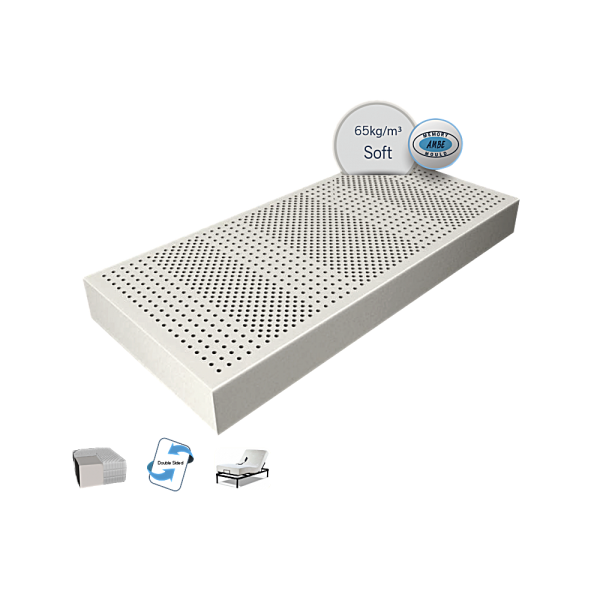 Στρώμα Νοσηλείας AMVE 100% LATEX με 7 Ζώνες Στήριξης, Υψηλής Πυκνότητας. 88x198x12cm.  Στρώμα Νοσηλείας AMVE 100% LATEX με 7 Ζώνες Στήριξης, Υψηλής Πυκνότητας. 88x198x12cm.