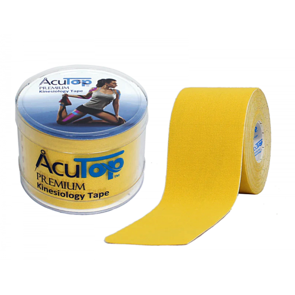 Ελαστική Ταινία Κινησιοθεραπείας Acu-Top Premium Kinesio. Ρολό 5cm x 5m. Κίτρινο.
