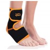 Αθλητική Επιστραγαλίδα Neoprene με Αυτοκόλλητους Ιμάντες Ankle Support. One Size. Μαύρο. Ortholand. 