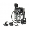 Πτυσσόμενο Αναπηρικό Αμαξίδιο Γενικής Χρήσης Brother Medical BME4617B.  Πλάτος Καθίσματος 46cm. Μαύρο. 