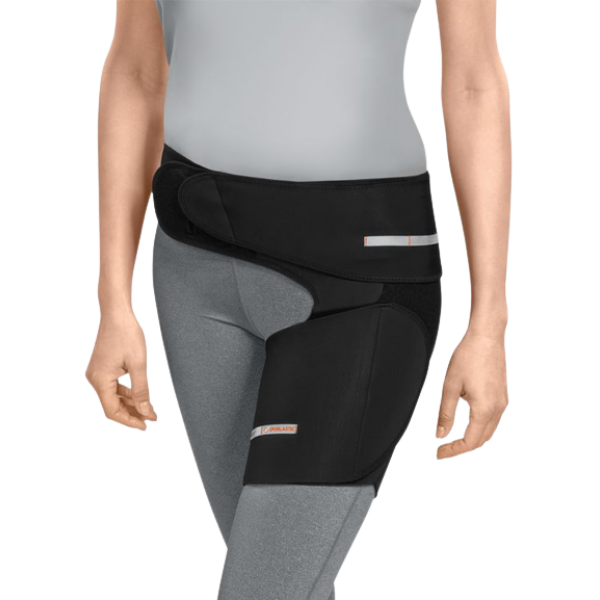 Ελαστική Ζώνη Ισχίου - Μηρού COXA HIT. Αριστερή. Μαύρο. Ortholand.  Ελαστική Ζώνη Ισχίου - Μηρού COXA HIT. Αριστερή. Μαύρο. Ortholand.