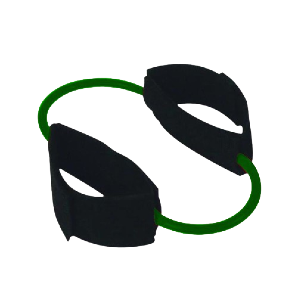 Ελαστικός Σωλήνας Κυκλικός Moves Cuff-Ring Tube με Ανοιγόμενες Λαβές Velcro για Τέλεια Εφαρμογή. Πράσινο-Σκληρό. AC-3137.