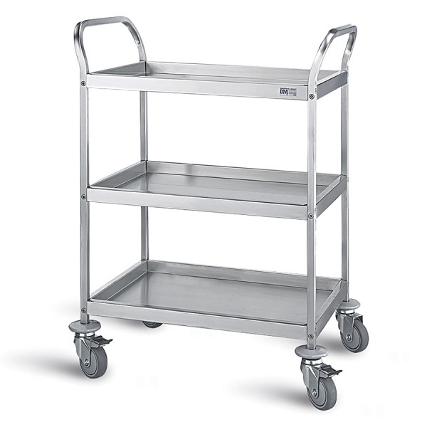 Τροχήλατο Τραπέζι Νοσηλείας D-37 Τριών Ραφιών. Ανοξείδωτο. 50x70x94 cm. Τροχήλατο Τραπέζι Νοσηλείας D-37 Τριών Ραφιών. Ανοξείδωτο. 50x70x94 cm.