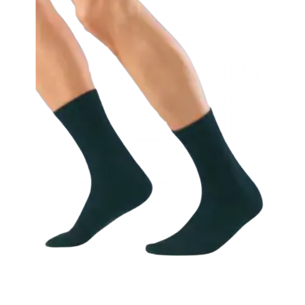 Βαμβακερές Κάλτσες Προστασίας Άκρου Ποδός για Διαβητικούς, D61. Μαύρο. 