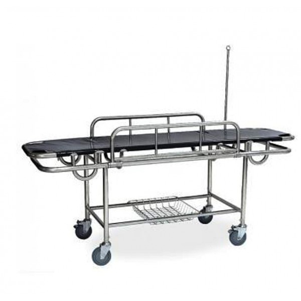 Τροχήλατο Κρεβάτι Φορείο Έκτακτης Ανάγκης από Ανοξείδωτο Χάλυβα. 195x56x80cm. 