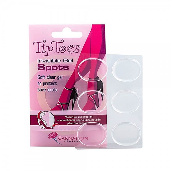 Διάφανα Στρογγυλά Προστατευτικά Carnation Tip Toes Gel Spots. 6 Τεμάχια. 1066 Vican.   Διάφανα Στρογγυλά Προστατευτικά Carnation Tip Toes Gel Spots. 6 Τεμάχια. 1066 Vican.