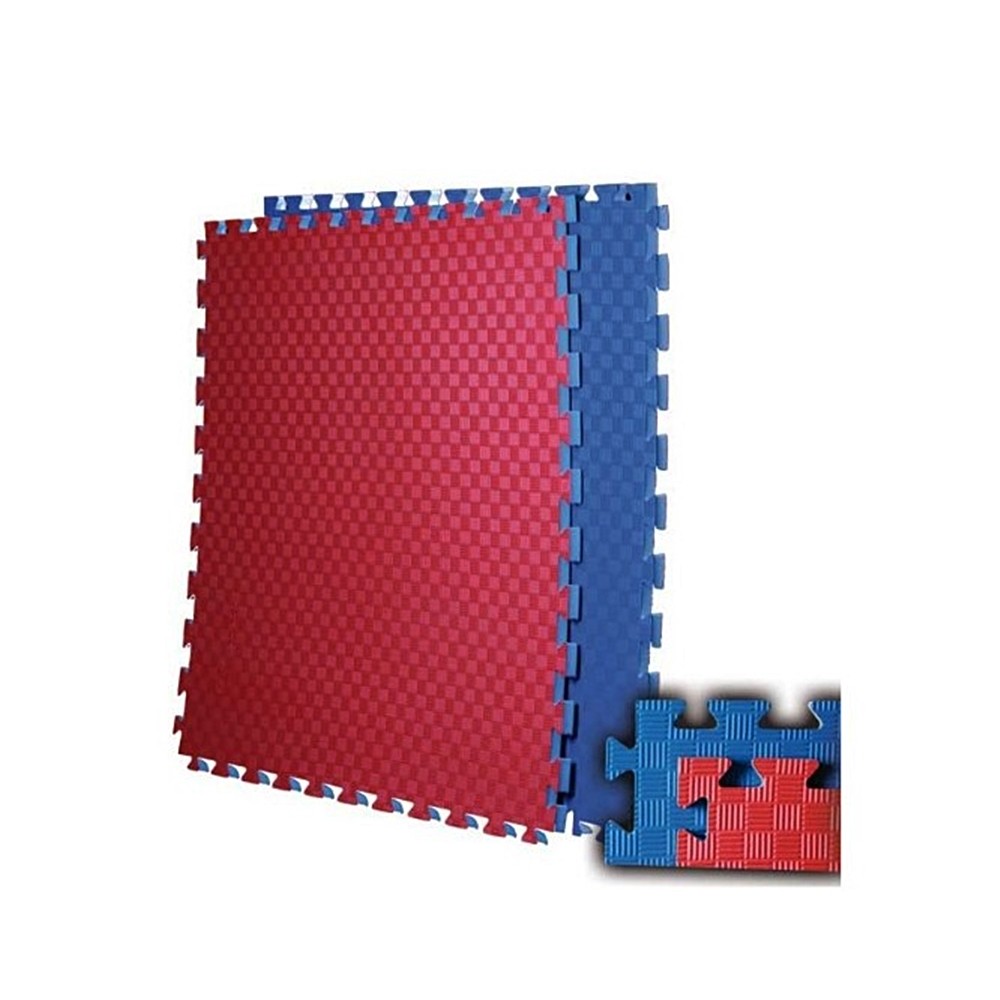 VIKING Επαγγελματικό Δάπεδο Ασφαλείας Παζλ EVA Puzzle. Κόκκινο-Μπλε. 100x100x3,0 cm. 