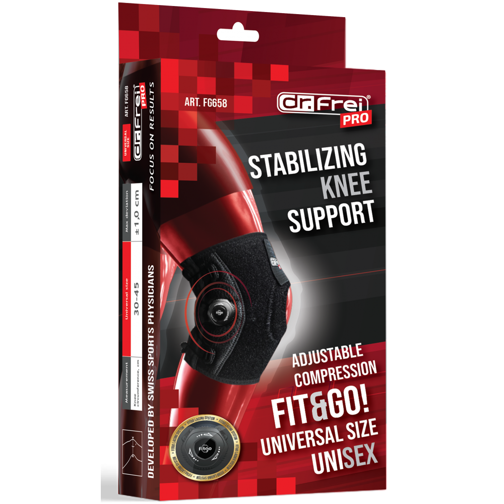 Επιγονατίδα Neoprene Ανοικτή Ρυθμιζόμενη Fit και Go FG658 Dr.Frei Pro. One Size. Μαύρο. Επιγονατίδα Neoprene Ανοικτή Ρυθμιζόμενη Fit και Go FG658 Dr.Frei Pro. One Size. Μαύρο.
