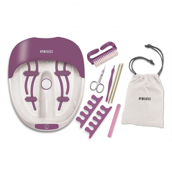 Υδρομασάζ με Σετ Περιποίησης Νυχιών Homedics Luxury Foot Spa και Nail Kit. Μωβ. FS-100DB-EU.  Υδρομασάζ με Σετ Περιποίησης Νυχιών Homedics Luxury Foot Spa και Nail Kit. Μωβ. FS-100DB-EU.