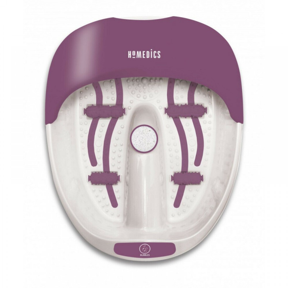 Υδρομασάζ με Σετ Περιποίησης Νυχιών Homedics Luxury Foot Spa και Nail Kit. Μωβ. FS-100DB-EU. 