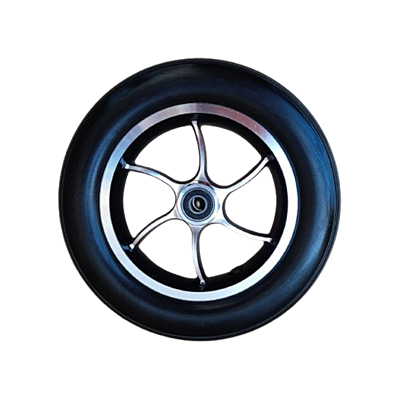 Ανταλλακτικός Εμπρόσθιος Συμπαγής Τροχός PU Ηλεκτρικού Αμαξιδίου Promoting Medical. 10'' x 2''. Μαύρο.  