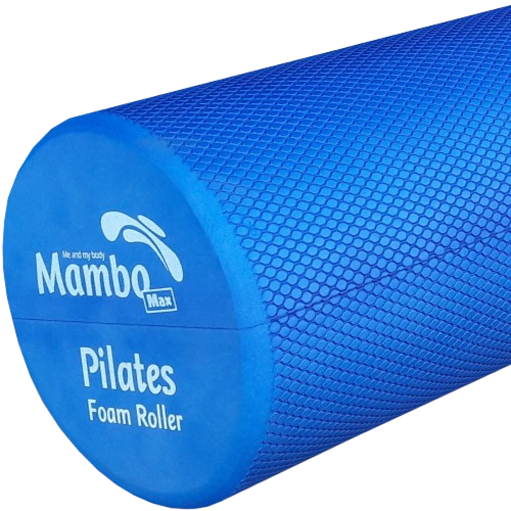 Ρολό Αφρού Γυμναστικής Pilates Mambo Max Foam Roller. Μήκος 90cm. Ø 15cm. Μπλε. AC-3237.