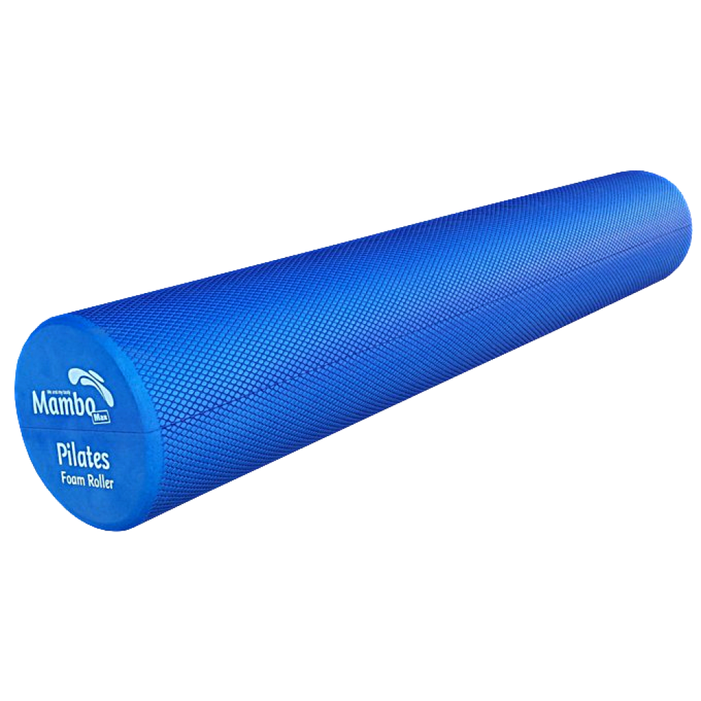 Ρολό Αφρού Γυμναστικής Pilates Mambo Max Foam Roller. Μήκος 90cm. Ø 15cm. Μπλε. AC-3237.