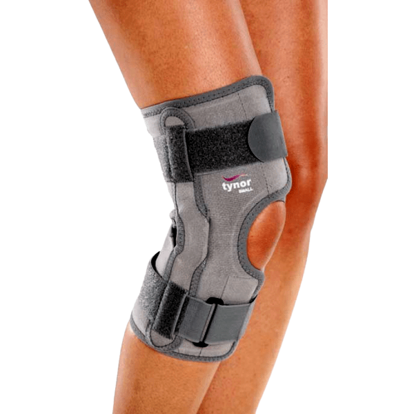 Ελαστική Επιγονατίδα με Οπή και Πλάγιες Μεταλλικές Μπανέλες 'Functional Knee Support'. Ortholand.   Ελαστική Επιγονατίδα με Οπή και Πλάγιες Μεταλλικές Μπανέλες 'Functional Knee Support'. Ortholand.