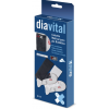 Ιατρική Κάλτσα Για Διαβητικούς Diavital HF-5031. Ζεύγος. Μαύρο/Γκρι. 
