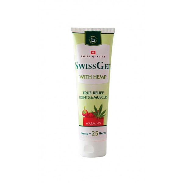 Θερμαντική Κρέμα Swiss Gel Warming για Αρθρώσεις, Μυς και Σπονδυλική Στήλη με Ήμερη Κάνναβη & Βότανα. 100ml.  Θερμαντική Κρέμα Swiss Gel Warming για Αρθρώσεις, Μυς και Σπονδυλική Στήλη με Ήμερη Κάνναβη & Βότανα. 100ml.