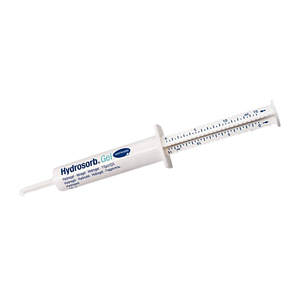 Hydrosorb® Gel Παχύρευστη Υδρογέλη Υγρής Θεραπείας Τραυμάτων σε Σύριγγα. 15gr. 10 Τεμάχια. 9008441.   Hydrosorb® Gel Παχύρευστη Υδρογέλη Υγρής Θεραπείας Τραυμάτων σε Σύριγγα. 15gr. 10 Τεμάχια. 9008441.