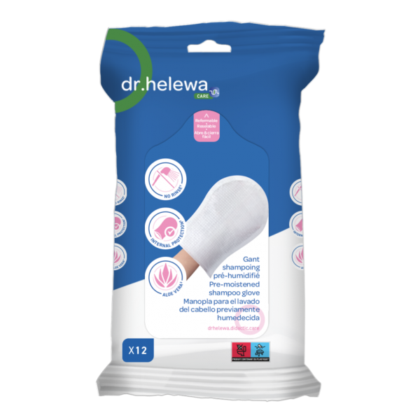 Εμποτισμένο Γάντι- Σαμπουάν Μαλλιών Dr.HELEWA . 12 Τεμάχια.   Εμποτισμένο Γάντι- Σαμπουάν Μαλλιών Dr.HELEWA . 12 Τεμάχια.