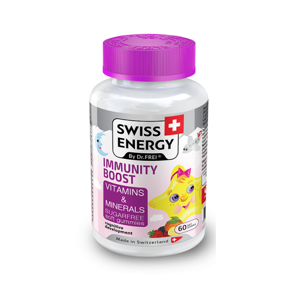 Immunity Boost Swiss Energy Βιταμινούχα Ζελεδάκια Χωρίς Ζάχαρη για το Παιδικό Ανοσοποιητικό Σύστημα. 60 Ζελεδάκια. Immunity Boost Swiss Energy Βιταμινούχα Ζελεδάκια Χωρίς Ζάχαρη για το Παιδικό Ανοσοποιητικό Σύστημα. 60 Ζελεδάκια.