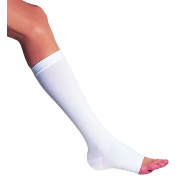 Αντιθρομβωτικές Μετεγχειρητικές Κάλτσες Κάτω Γόνατος Κλάσης Ι, 18-22 mmHg Ανοικτών Δακτύλων. Ζεύγος. Λευκό.  Αντιθρομβωτικές Μετεγχειρητικές Κάλτσες Κάτω Γόνατος Κλάσης Ι, 18-22 mmHg Ανοικτών Δακτύλων. Ζεύγος. Λευκό.