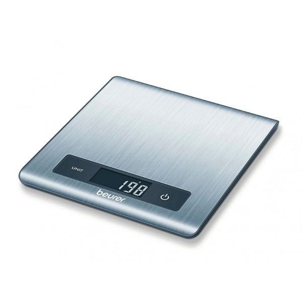 Ζυγαριά Κουζίνας Beurer KS 51 από Ανοξείδωτο Aτσάλι. Εξαιρετικά Επίπεδη 15mm. 5Kg/1gr.    Ζυγαριά Κουζίνας Beurer KS 51 από Ανοξείδωτο Aτσάλι. Εξαιρετικά Επίπεδη 15mm. 5Kg/1gr.