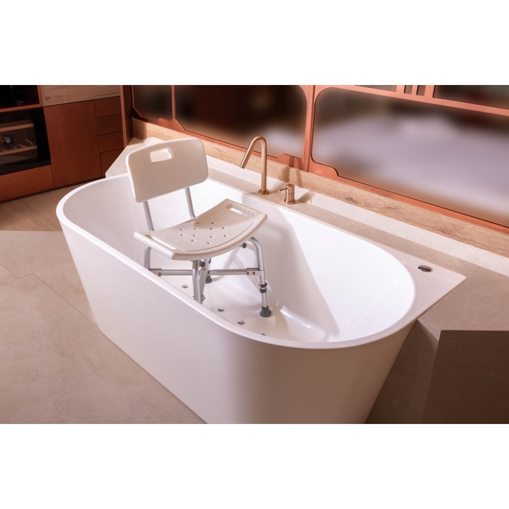 Ενισχυμένο Κάθισμα Μπάνιου Βαρέος Τύπου με Πλάτη. Βάρος έως 225Kg. 0808523. 