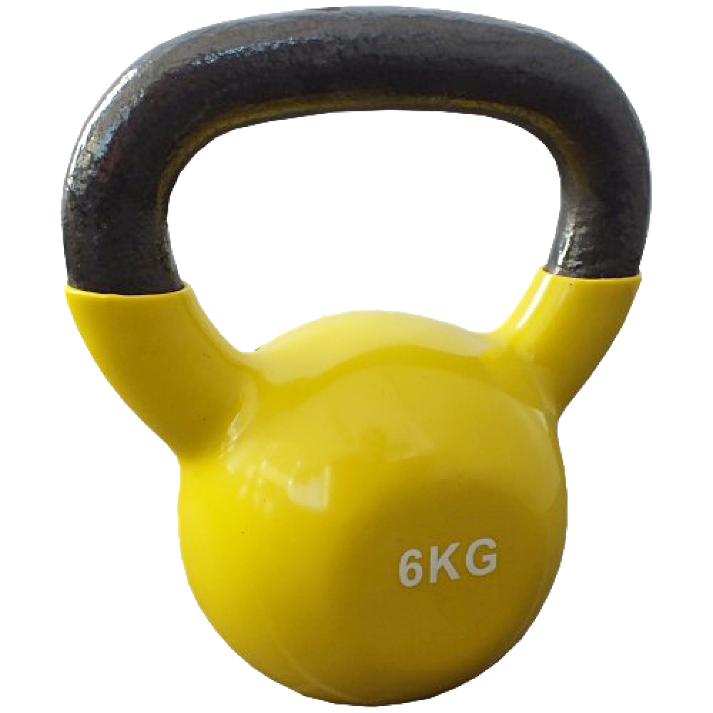 Βαράκι με Λαβή Mambo Max KETTLEBELL. Κίτρινο 6Kg. AC-3382. 