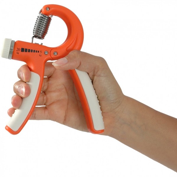 Λαβή Εκγύμνασης Χειρός MANUS Hand Grip Ρυθμιζόμενης Αντίστασης. Πορτοκαλί 5-20Kg. AC-3175. 
