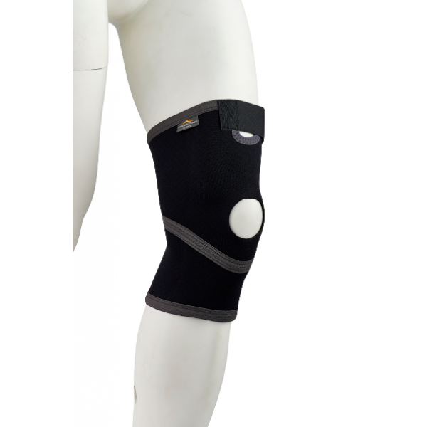 Επιγονατίδα Neoprene MB/3001 OPEN – ATHLETIC. Αμφιδέξια. Μήκος 27cm. Μαύρο.