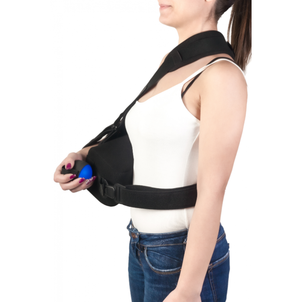 Απαγωγική Aκινητοποίηση Ώμου 10°-15° SLING CUFF MB.305. Αμφιδέξιος. One Size. Μαύρο. Παροχή ΕΟΠΥΥ. 