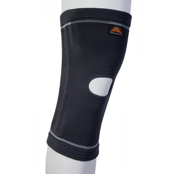 Ελαστική Επιγονατίδα MB.4006 με Οπή και 4 Μπανέλες ELASTIC SUPPORT STAYS. Γκρι.  Ελαστική Επιγονατίδα MB.4006 με Οπή και 4 Μπανέλες ELASTIC SUPPORT STAYS. Γκρι.