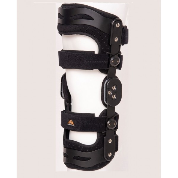 Νάρθηκας Πρόσθιου Χιαστού 4 Σημείων MB.4075/L RIGEL FRONT. Αριστερός. Μαύρο. Παροχή ΕΟΠΥΥ.