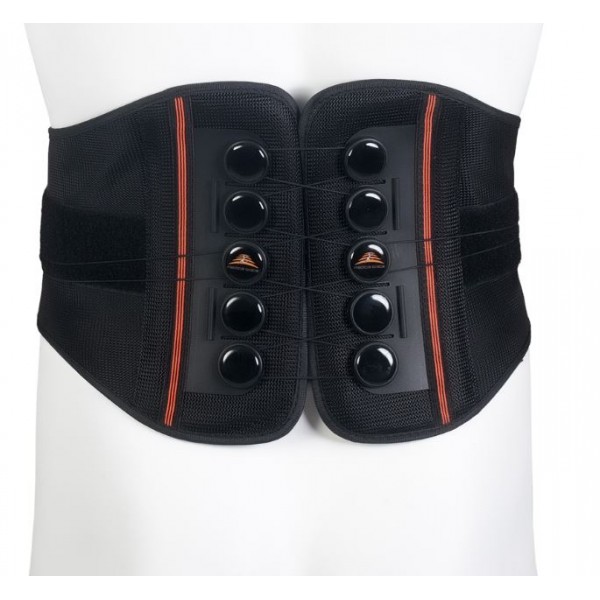 Ζώνη Οσφύος με Κορδόνι Συμπίεσης PULLEY BACK MB.5317. Οπίσθιο Ύψος 22cm. Μαύρο. Παροχή ΕΟΠΥΥ. 