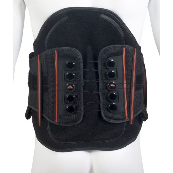 Ζώνη Θωρακικής Οσφυϊκής Μοίρας με Κορδόνι Συμπίεσης PULLEY SYSTEM PLUS MB.5318. Οπίσθιο Ύψος 40cm. Μαύρο. Παροχή ΕΟΠΥΥ. 