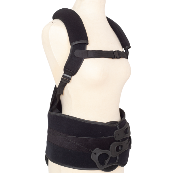 Νάρθηκας Θωρακο-οσφυϊκός MB.5730 με Διπλό Σύστημα Συμπίεσης GOLDEN SPINE II. Μαύρο. Παροχή ΕΟΠΥΥ. 