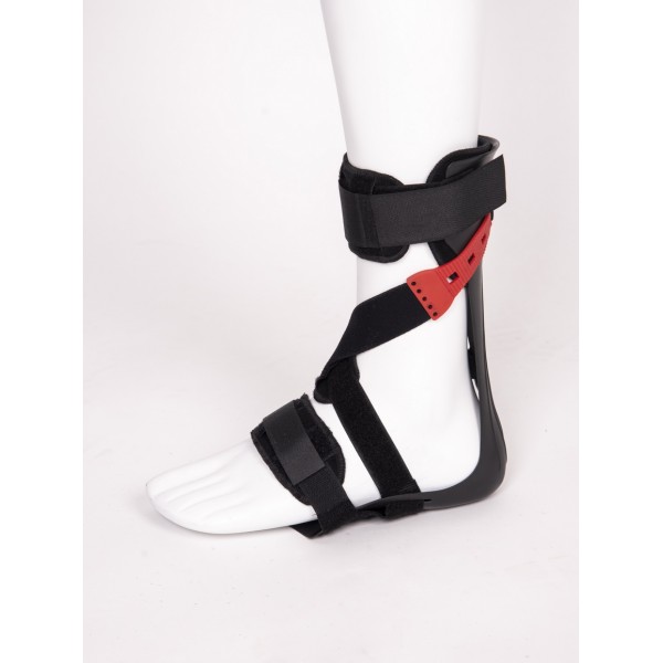 Νάρθηκας Κνημοποδικός Ηρεμίας Έσω Υποδήματος TRACTION AFO. Αριστερός. Μαύρο. 