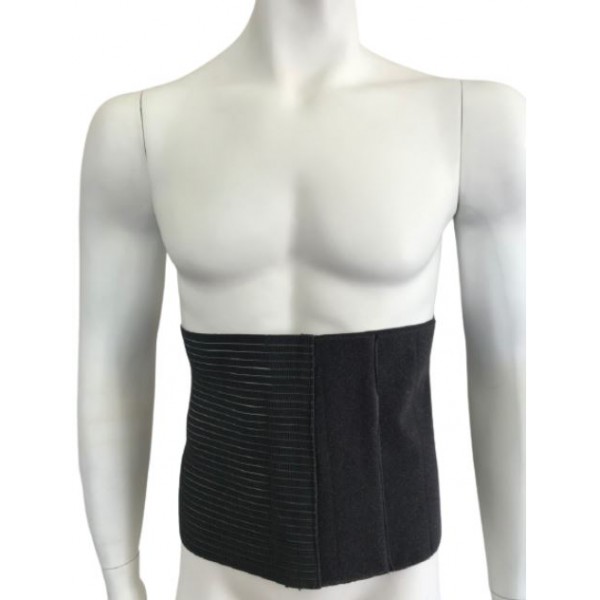 Ζώνη Μετεγχειρητική Ελαστική ABDOMINAL MB.6608. Ύψος 26cm. Σκούρο Γκρι.