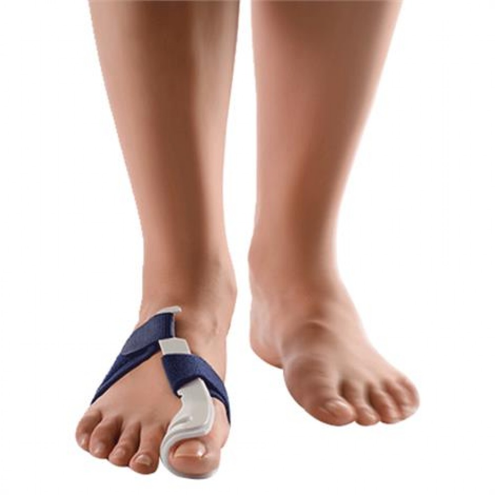 Νάρθηκας MB.AN.650 για Βλαισό Μέγα Δάχτυλο HALLUX VALGUS. Ζεύγος. One Size. Λευκό/Μπλε. 