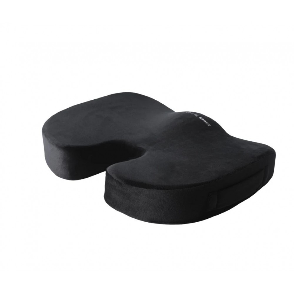 Μαξιλάρι Καθίσματος Κόκκυγα από Αφρό Μνήμης με Εγκοπή U και Επιφάνεια Gel. Μαύρο. 45,5x36x6 cm. MB.HC1809. 