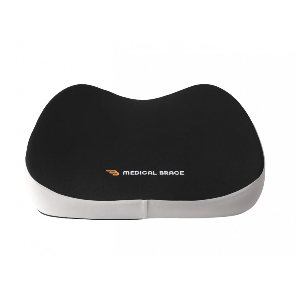 Ανατομικό Μαξιλάρι Καθίσματος Classic Seat από Memory Foam. Μαύρο-Λευκό. 48,1x43,4x11,2 cm. MB.HC1811. 