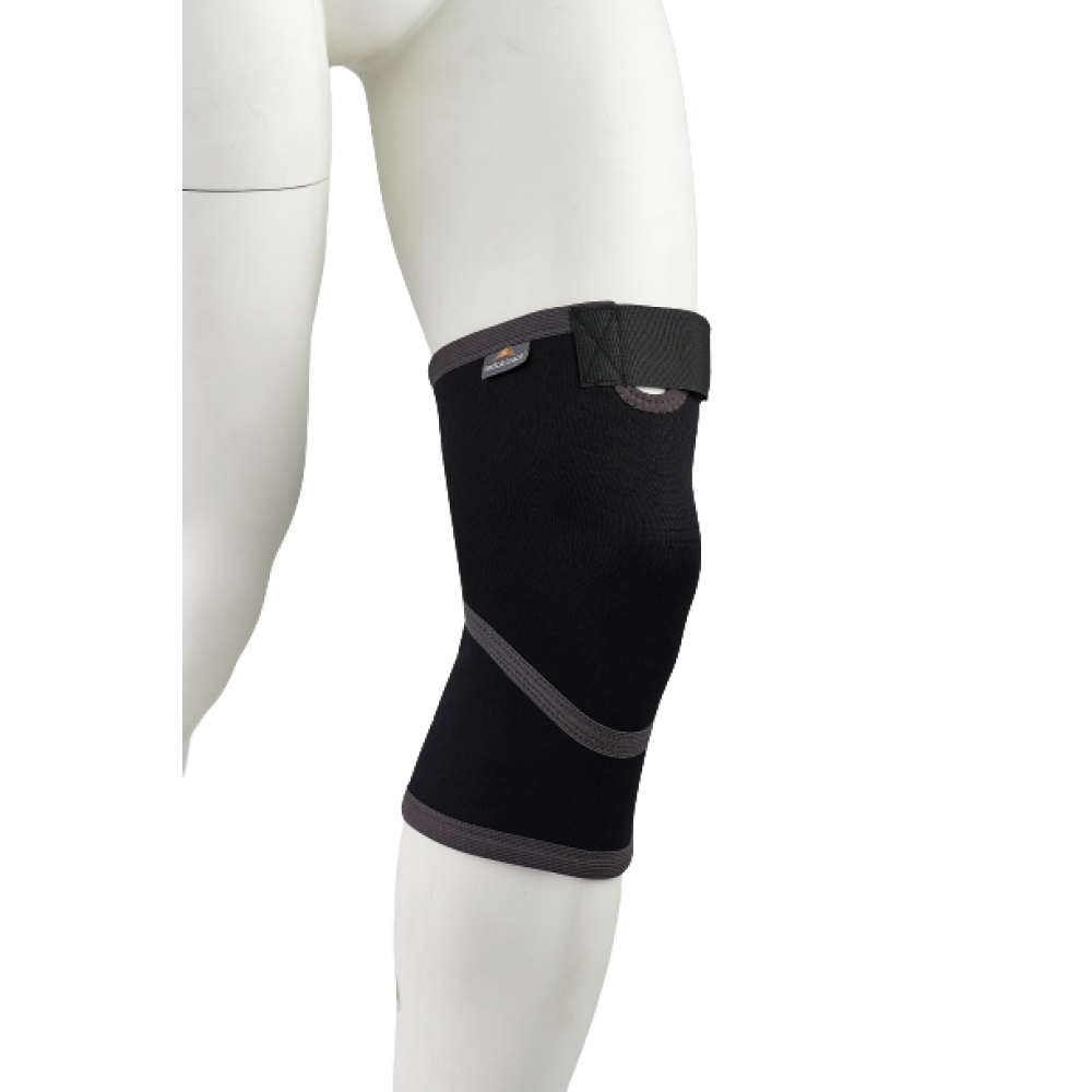 Επιγονατίδα Neoprene MB/3000 CLOSED–ATHLETIC. Αμφιδέξια. Μήκος 27cm. Μαύρο.