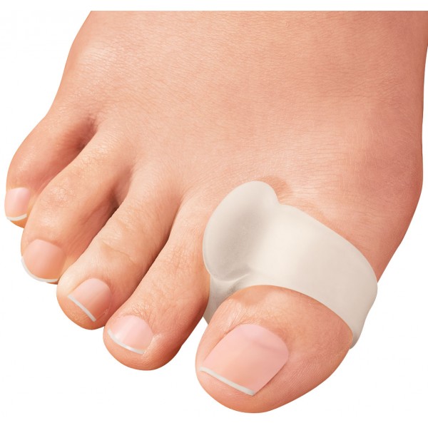 Δακτύλιος - Διαχωριστικό Δακτύλου με Gel Σιλικόνης  MB.FC.103 ROLL SPLIT. Ζεύγος. Λευκό.