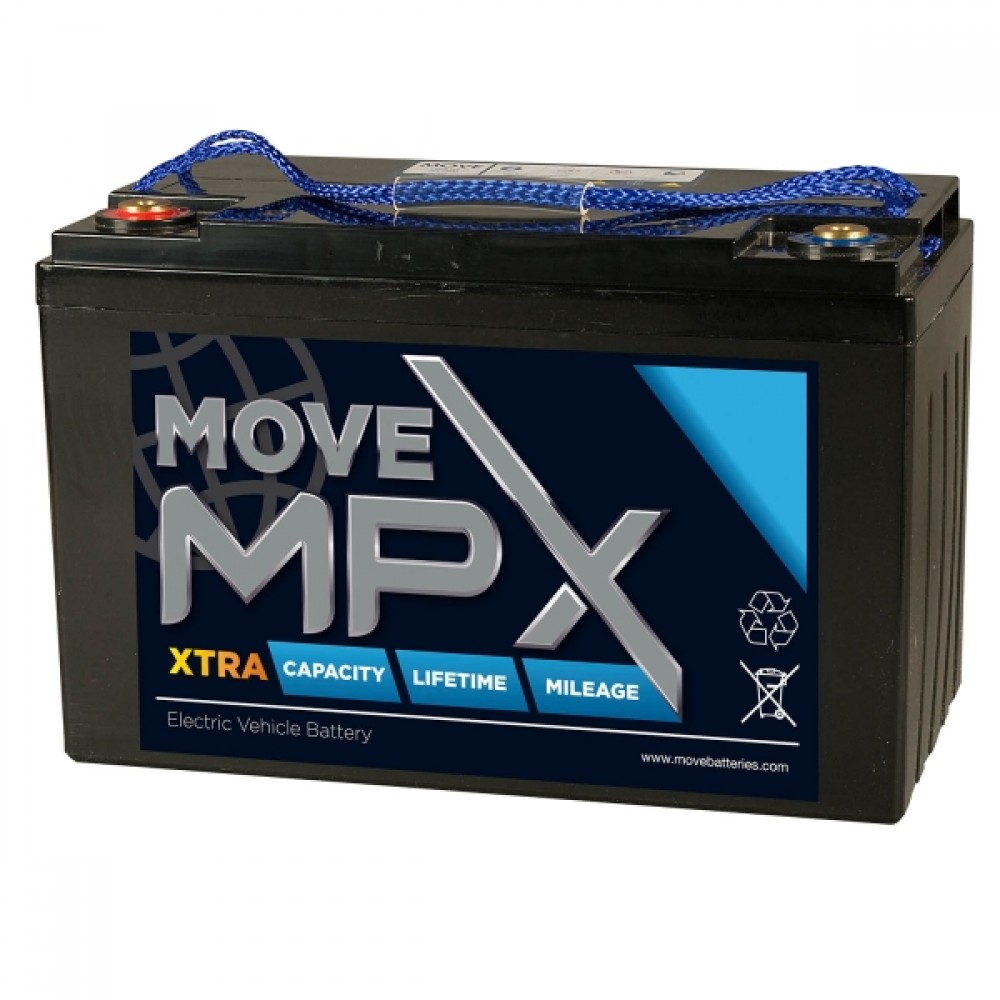 Μπαταρία Ηλεκτρικών Αμαξιδίων-Scooter MOVE MPX 110-12 Συνεχών Κύκλων Φόρτισης-Εκφόρτισης. 130Ah-12V. Τεχνολογίας Advanced Glass Matt.