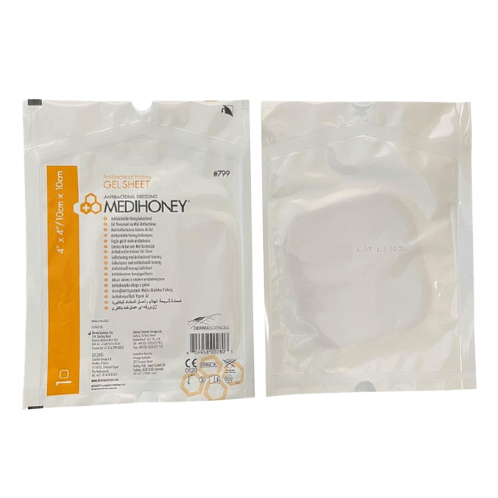 Αντιβακτηριακό Επίθεμα Γέλης Medihoney Gel Sheet Dressing, 10x10cm.10 Τμχ. MEDIHONEY. 