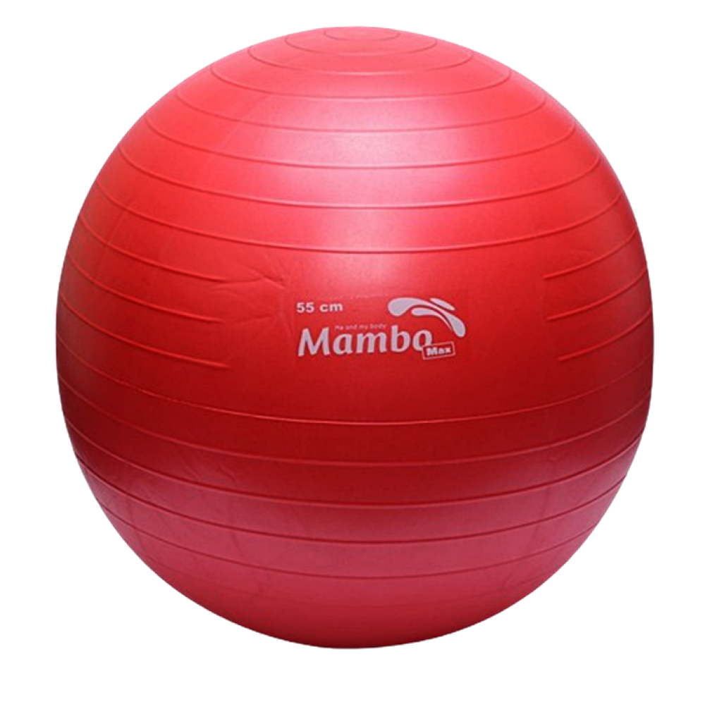 Μπάλα Γυμναστικής Mambo Max Pilates Anti-Burst Gym Ball με Τεχνολογία Κατά του Σκασίματος. Ø 55cm. Κόκκινη. AC-3259. 
