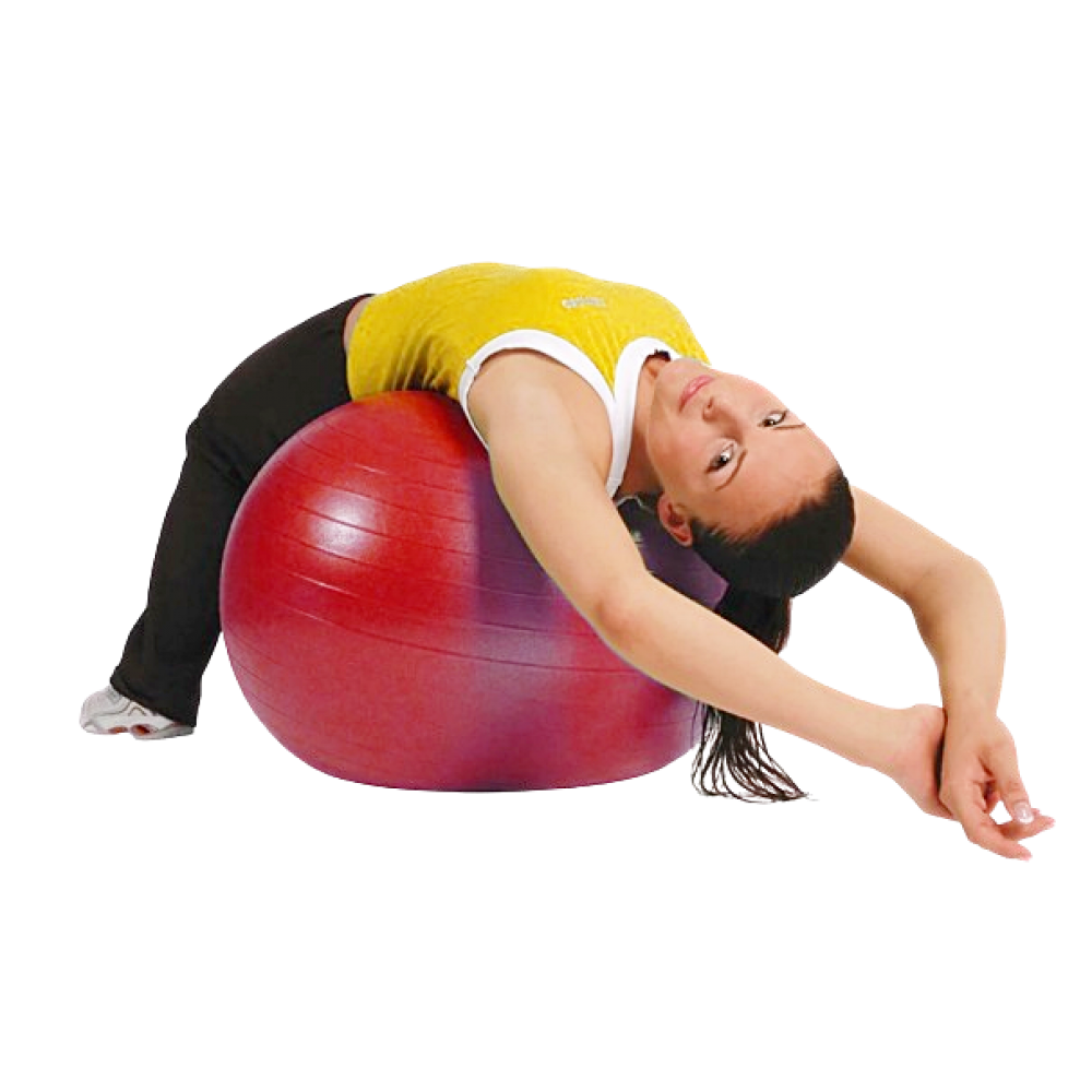 Μπάλα Γυμναστικής Mambo Max Pilates Anti-Burst Gym Ball με Τεχνολογία Κατά του Σκασίματος. Ø 55cm. Κόκκινη. AC-3259. 