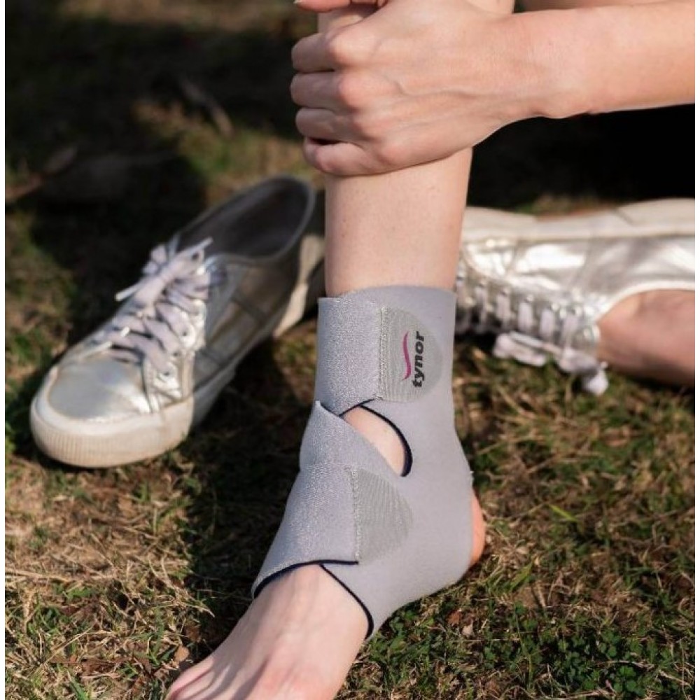 Επιστραγαλίδα  ANKLE WRAP από Neoprene με Aυτοκόλλητους Iμάντες. Ανοικτής Πτέρνας. Ortholand.